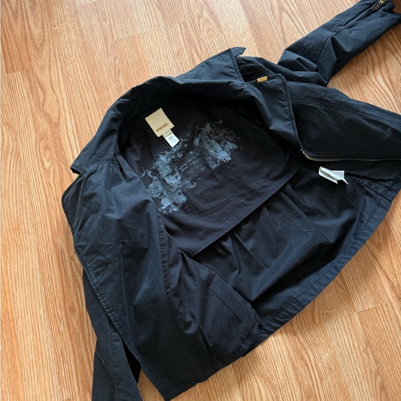 Diesel Women's black jacket with Gold Zippers - Picture 7 of 10